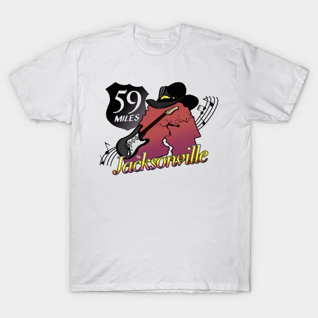 59 Miles to Jacksonville T-Shirt by JESELCORP